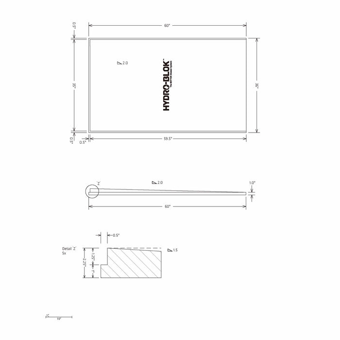 Single Slope Shower Pans
