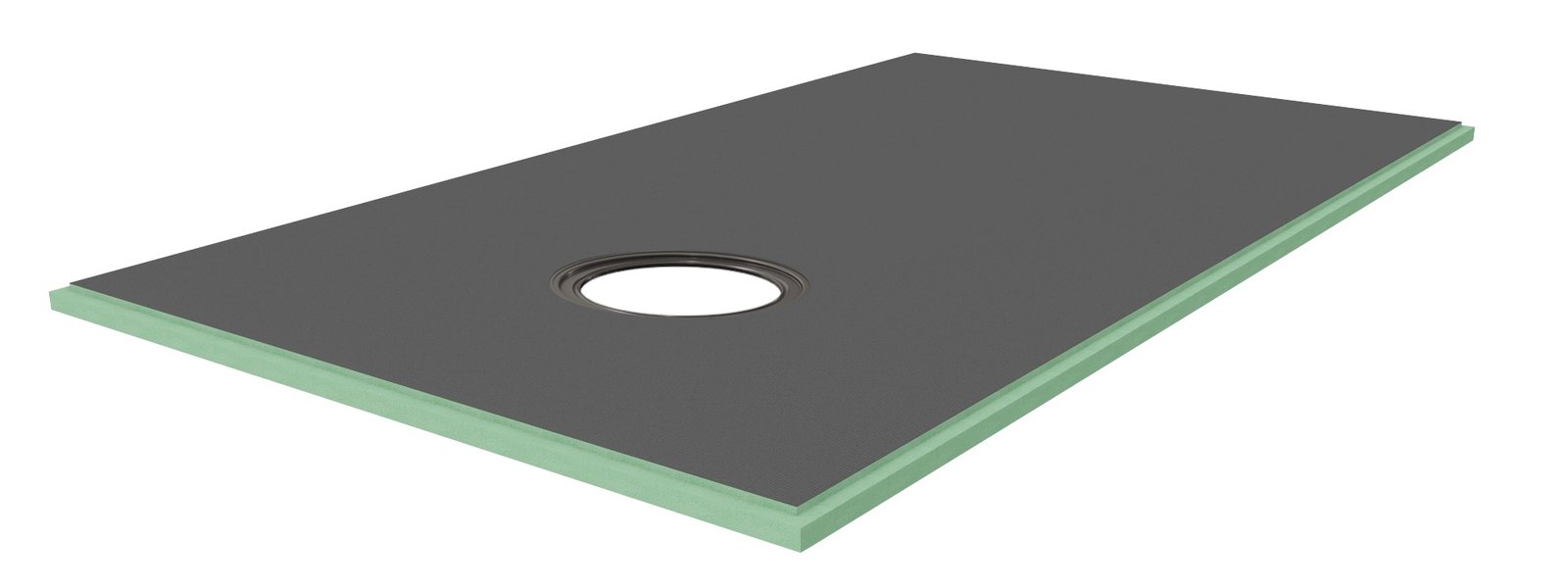 36" x 72" LOW-PROFILE Shower Pan w/Drain - Offset