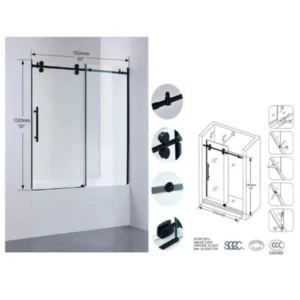 Frameless Tub Door