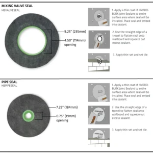 Seals for Pipes & Mixer Valves